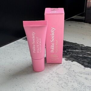 Polite Society Polite Pout Glossy Lip Balm — Pink